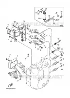 ELECTRISCH 1 voor Yamaha 40V Manual Starter, Tiller Handle, Manual Tilt, Oil Injection, Shaft 15