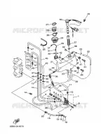 OLIEPOMP 2 voor Yamaha 40V Electric Starter, Remote Control, Manual Tilt, Oil injection, Shaft 15