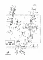KANTELSYSTEEM MOTOR 1 voor Yamaha 40V Electric Starter, Remote Control, Power Trim & Tilt, Oil injection, Shaft 15