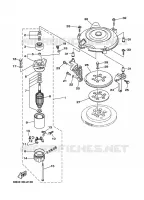 STARTMOTOR voor Yamaha 40V Electric Starter, Remote Control, Power Trim & Tilt, Oil injection, Shaft 15