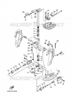 HOUDER 4 voor Yamaha 40V 2-STROKE 2001