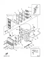 INLAAT voor Yamaha 40V 2-STROKE 2001
