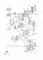REPARATIESET 1 voor Yamaha 40V 2 Stroke, Electric Starter 1996