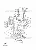 OLIEPOMP 2 voor Yamaha C40T Electric Start, Power Trim & Tilt, Remote Control 1996