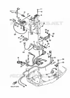 ELECTRISCH 2 voor Yamaha 40V Manual Starter, Tiller Handle, Manual Tilt 1999