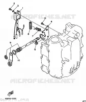 ALTERNATIEVE ONDERDELEN 2 VOOR CHASSIS voor Yamaha 40V Manual Starter, Tiller Handle, Manual Tilt 1999