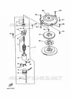 STARTMOTOR voor Yamaha 40V Manual Start, Tiller Handle, Hydro Trim & Tilt, Pre-Mixed 1997