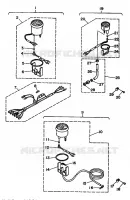 OPTIONELE ONDERDELEN 2 voor Yamaha 50D 2 Stroke 1990