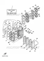 CILINDER / CARTERDELEN voor Yamaha 50H 2 Stroke 1997