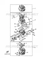 CARBURATEUR voor Yamaha 70B Electric Starter, Remote Control, Power Trim & Tilt, Oil Injection, Shaft 20