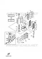 REPARATIESET 1 voor Yamaha 70B Electric Starter, Remote Control, Power Trim & Tilt, Oil Injection, Shaft 20