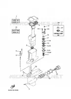 REPARATIESET 2 voor Yamaha 70B Electric Starter, Remote Control, Power Trim & Tilt, Oil Injection, Shaft 20