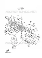 HOUDER 1 voor Yamaha 70B Electric Starter, Remote Control, Power Trim & Tilt, Oil Injection, Shaft 20