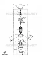 STARTMOTOR voor Yamaha 75A 2 Stroke 2000