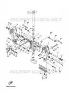 HOUDER 2 voor Yamaha 75A 2 Stroke 2000