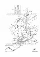 LAGERE ZIJKUIP voor Yamaha 4C Manual Starter, Tiller Handle, Manual Tilt, Pre-Mixing, Shaft 20