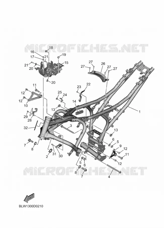 FRAME Yamaha MOTO 700 2025 MT  MTN690-SU