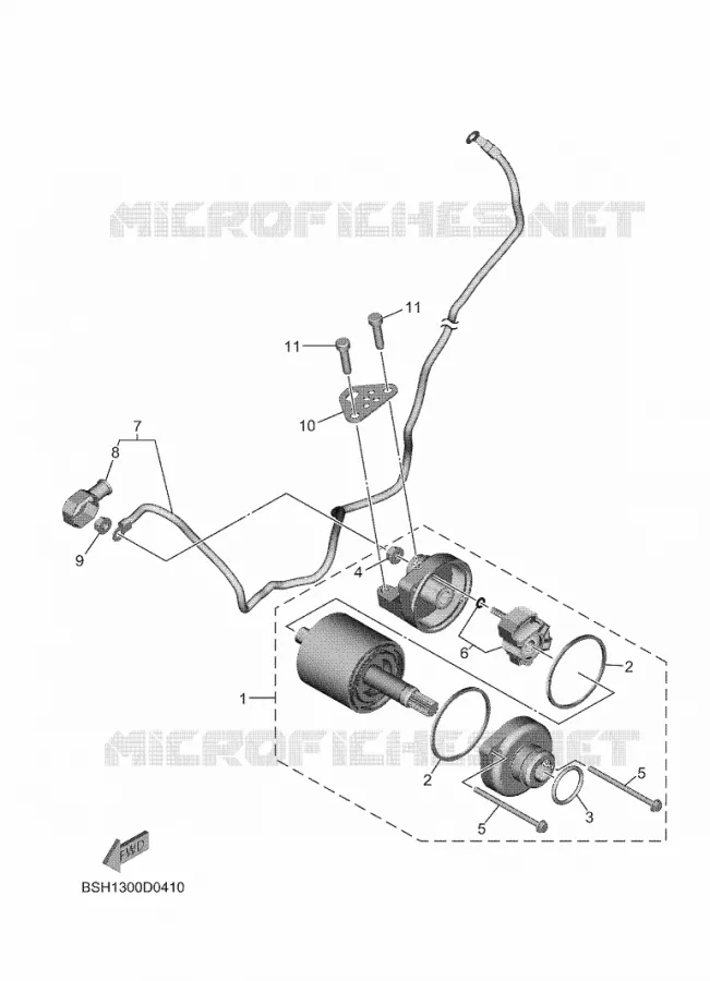 STARTMOTOR Yamaha MOTO 700 2025 MT  MTN690-SU