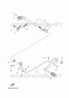 SCHAKEL STANG / PEDAAL voor Yamaha MT-125 2025