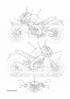 STICKER voor Yamaha MT-125 2025