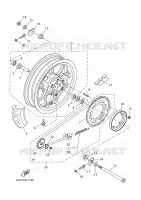 ACHTERWIEL voor Yamaha XSR 125 2025