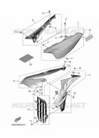 ZIJKUIPDEEL voor Yamaha YZ 65 2025