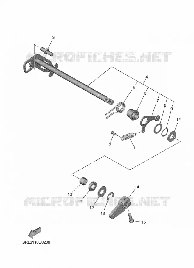 SCHAKEL STANG / PEDAAL Yamaha MOTO 700 2025 TENERE  XTZ690