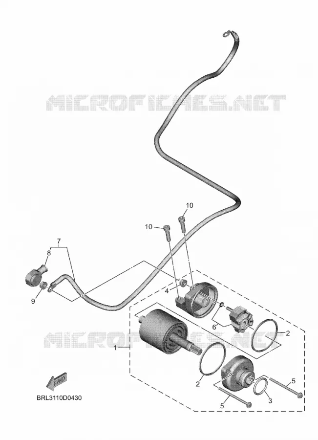 STARTMOTOR Yamaha MOTO 700 2025 TENERE  XTZ690