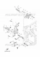 STANDAARD / VOETSTEUN 2 voor Yamaha TENERE 700 RALLY 2025