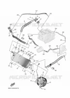 RADIATEUR / SLANG voor Yamaha TMAX 560 2025