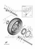 ACHTERWIEL voor Yamaha TMAX 560 TECH MAX 2025