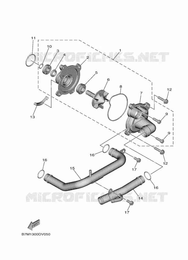 WATERPOMP  Yamaha SCOOTER 560 2025 TMAX  XP560D