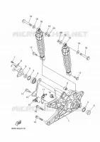 ACHTERBRUG / SCHOKBREKER voor Yamaha NMAX 125 TECH MAX 2025