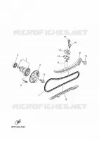 NOKKENAS / KETTING voor Yamaha NMAX 125 TECH MAX 2025