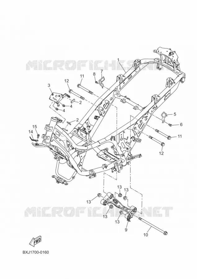 FRAME Yamaha SCOOTER 300 2025 XMAX  CZD300-A