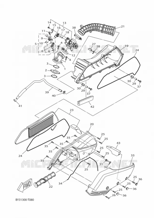 INLAAT Yamaha SCOOTER 300 2025 XMAX  CZD300-A