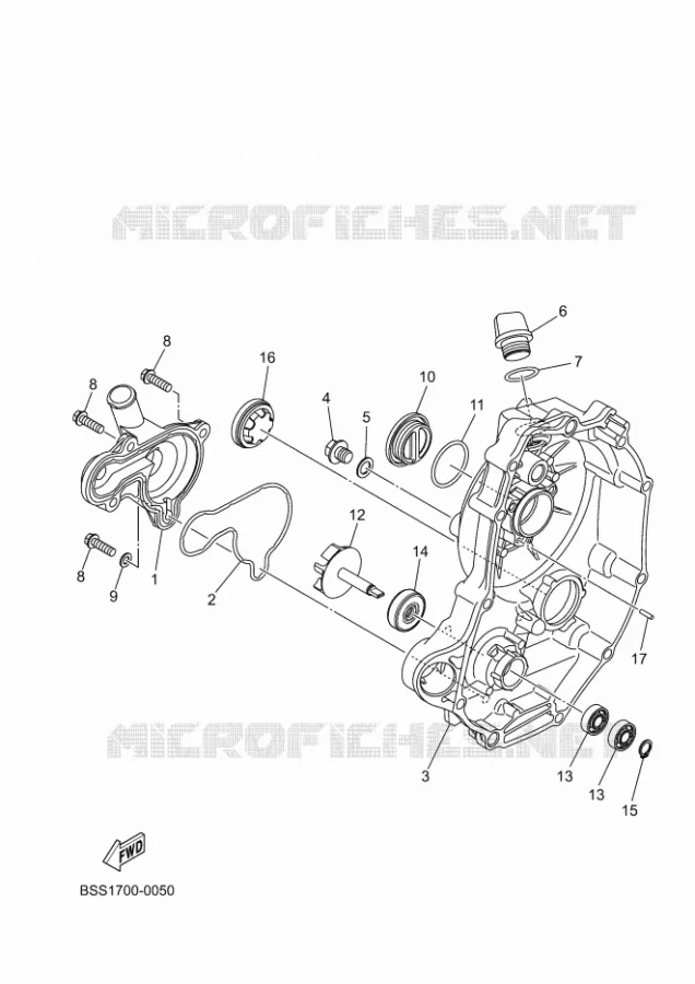WATERPOMP  Yamaha SCOOTER 300 2025 XMAX  CZD300D-A