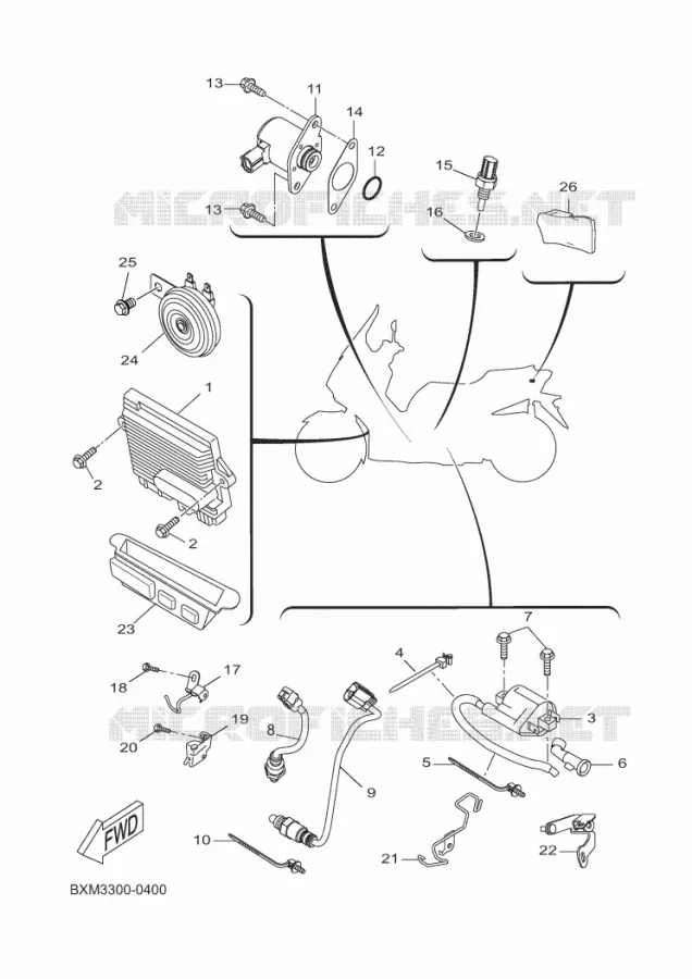 ELECTRISCH 2 Yamaha SCOOTER 125 2025 XMAX  YP125R-DA