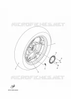 ACHTERWIEL / REM voor Yamaha XMAX 125 TECH MAX + 2025