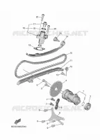 NOKKENAS / KETTING voor Yamaha TRICITY 300 2025