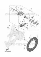REMKLAUW ACHTER voor Yamaha TRICITY 300 2025