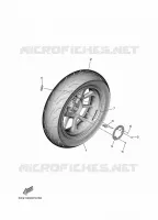 ACHTERWIEL voor Yamaha TRICITY 300 2025