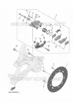 REMKLAUW ACHTER voor Yamaha TRICITY 300 2025