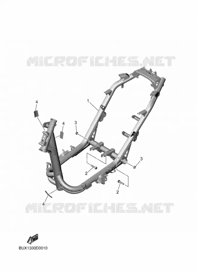 FRAME Yamaha SCOOTER ELECTRIC 2025 NEO'S  ESS025BB