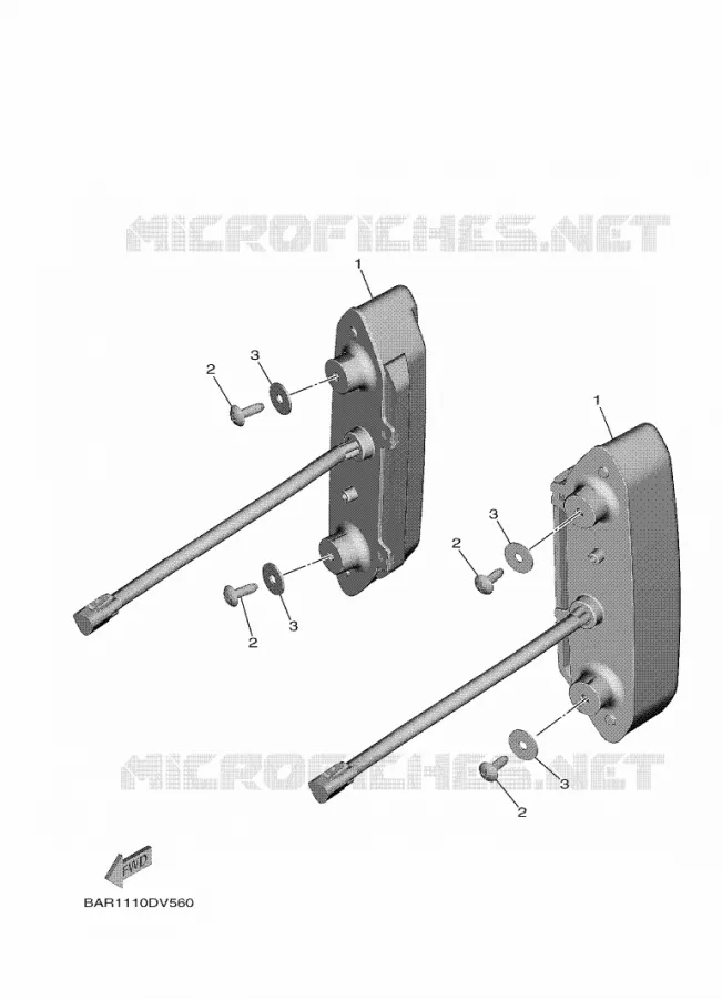 ACHTERLICHT Yamaha SIDE BY SIDE 850 2025 WOLVERINE  YXF850ES / YX85FSS