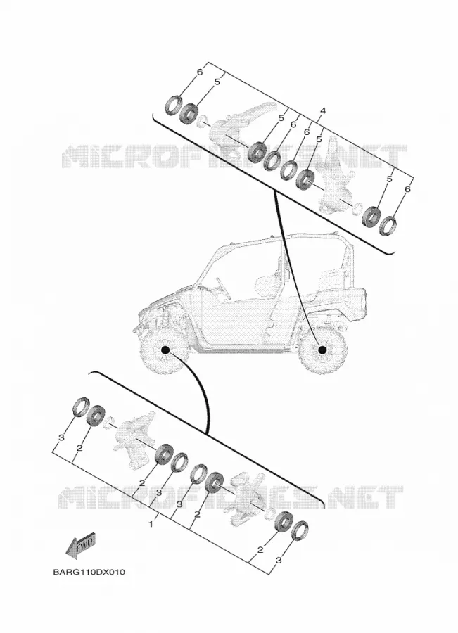 ONDERHOUDSDELEN KIT Yamaha SIDE BY SIDE 850 2025 WOLVERINE  YXF850ES / YX85FSS