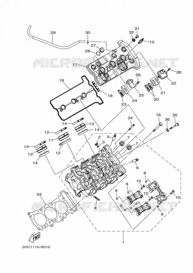 CILINDER Yamaha SIDE BY SIDE 1000 2025 YXZ  YXZ1000E