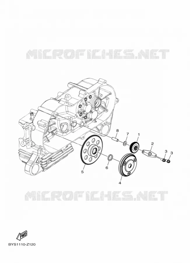 KICKSTART PEDALEN Yamaha QUAD 110 2025 YFM  YFM110R