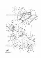 ACHTERSPATBORD  voor Yamaha YFZ 450 R 2025