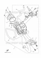 GASKLEP HUIS 1 voor Yamaha YFZ 450 R 2025